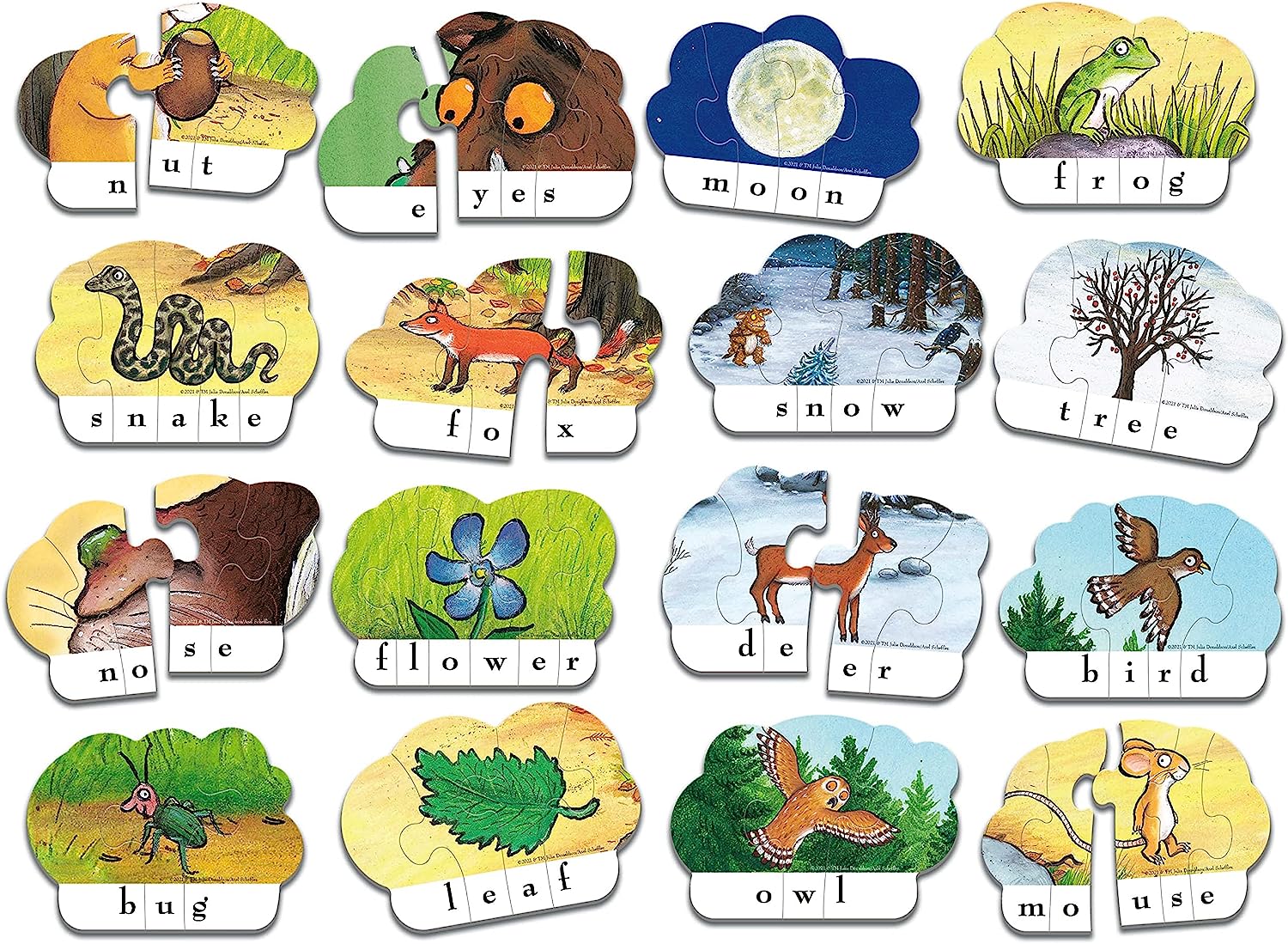 The Gruffalo My First Word Educational Games for Kids Age 4 Years Up - Ideal for Early Learning, Alphabet, Reading and Spelling