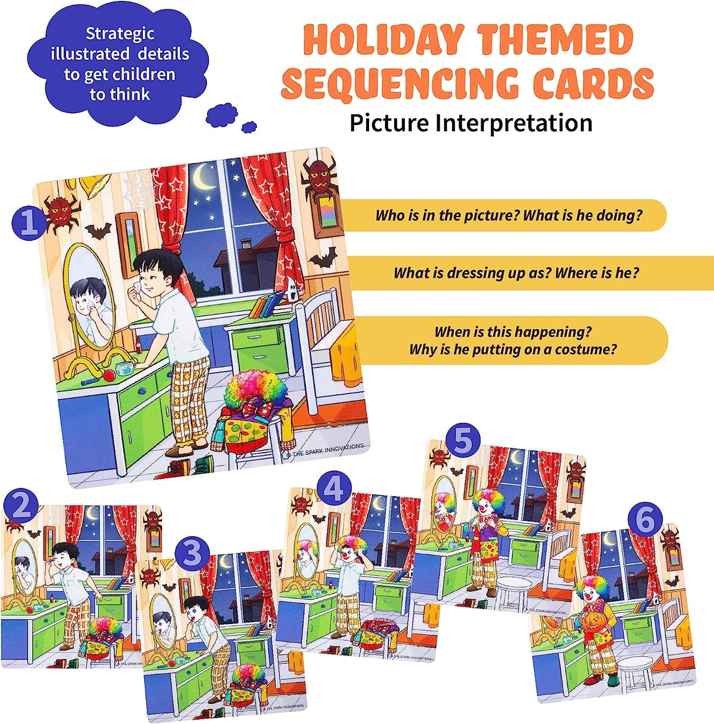 Holiday Story Cards Sequence Game Storytelling and Sequence Cards Set, Speech Therapy and Autism Game, ABA Therapy Materials, SEL Picture Cards, Problem Solving