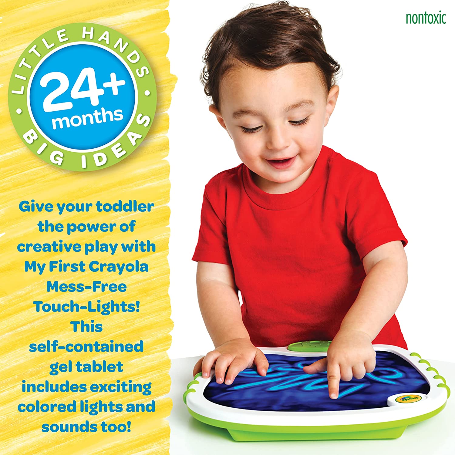 Toddler Touch Lights, Musical Doodle Board, Sensory Toys for Toddlers, Valentines Day Gifts for Kids Ages 2+.