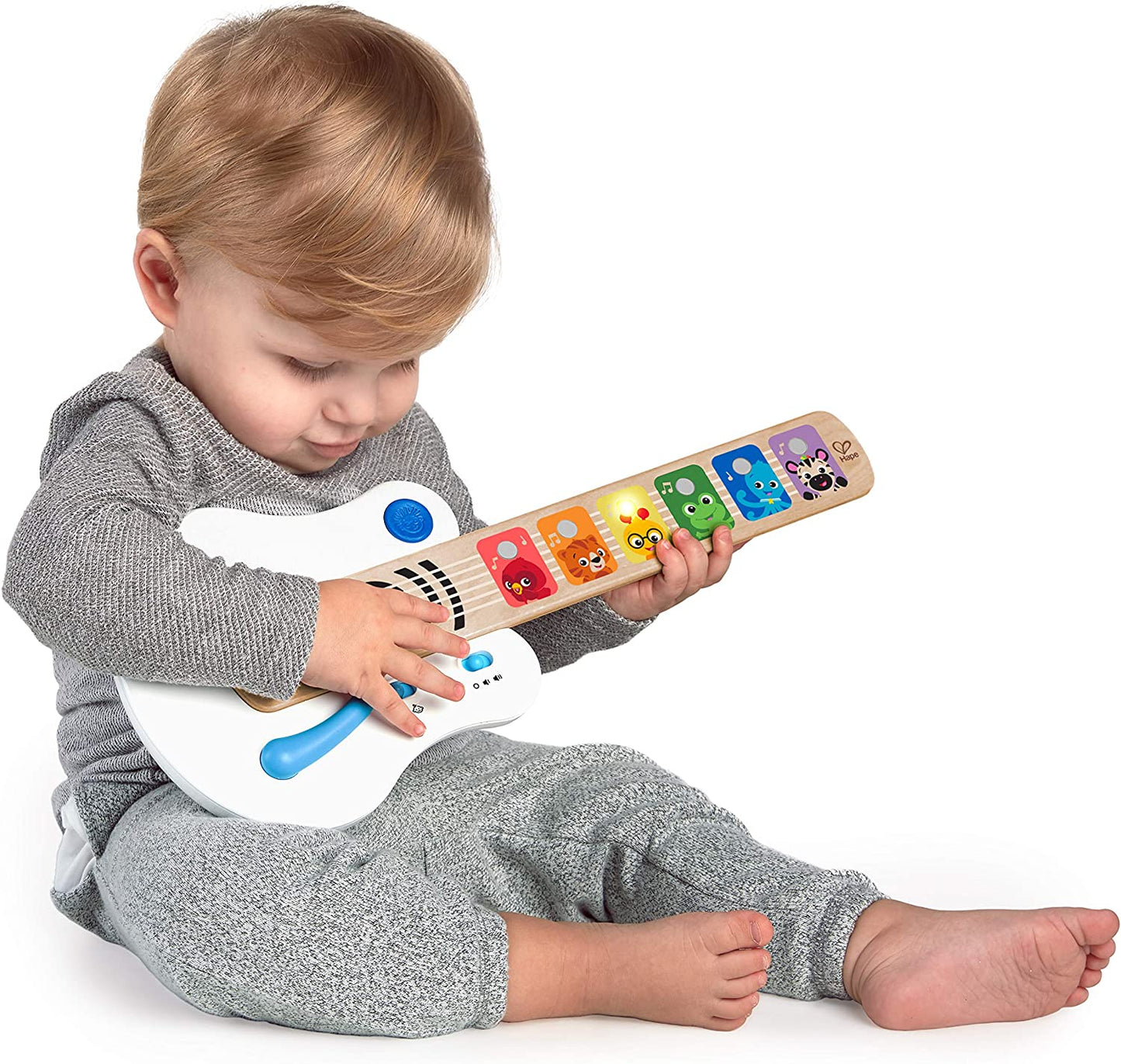Strum Along Songs Magic Touch Musical Wooden Electronic Guitar Toy, 12 Months and Up
