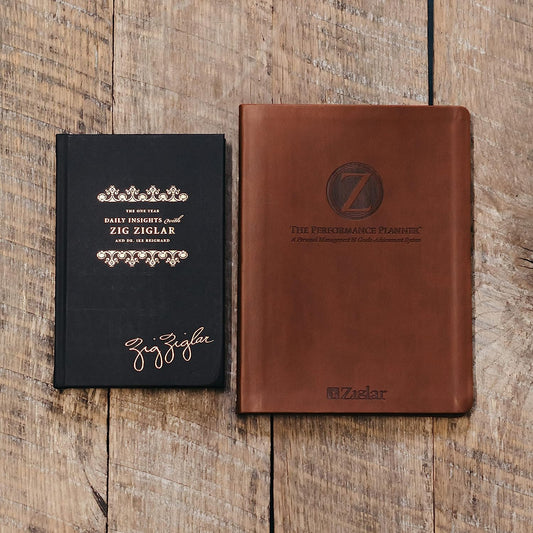 The Performance Planner and the One Year Daily Insights Devotional By | Daily Planner Journal and Devotional For Daily Weekly Monthly and Yearly Goal Setting