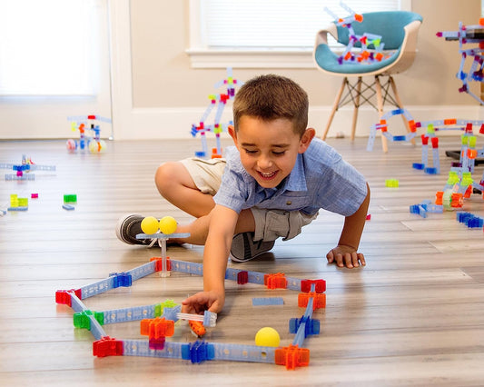 Bugz Race Park | STEM Discovery Building Toy for Kids Ages 3, 4, 5, 6+ Years Old | Fun Creative Learning Toys for Boys & Girls | Best Children Educational Kits | 96 Piece Set
