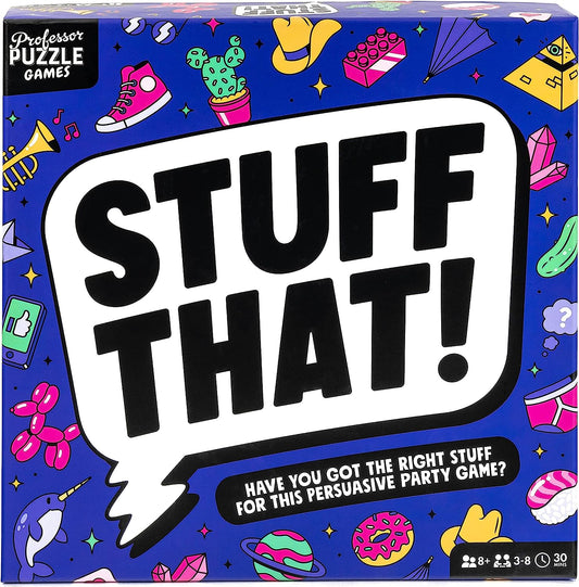 Stuff That! by Games - Family Friendly Card Game of Creative Thinking/Bluffing! - Card Game for All Ages.