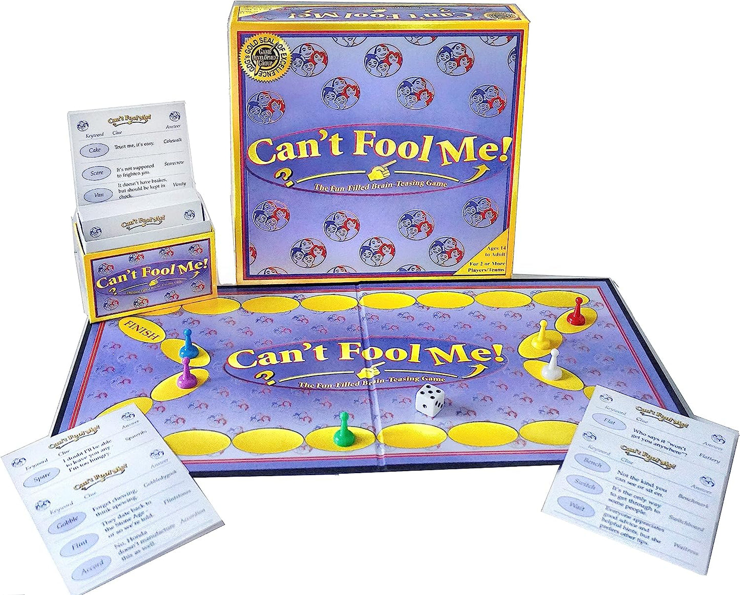 Can't Fool Me Board Game, A Brain-Teasing Game Where Players Race to Solve Word Riddles. Classic Party & Game Night Fun for Adults and Family. Ages 15 to Adult