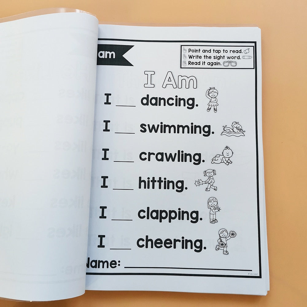 Read Write Children Learning English Workbook