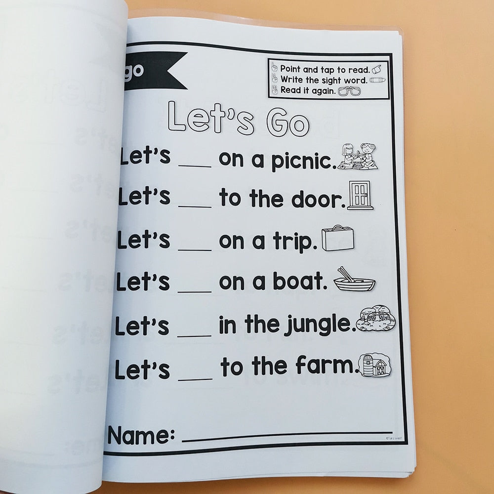 Read Write Children Learning English Workbook