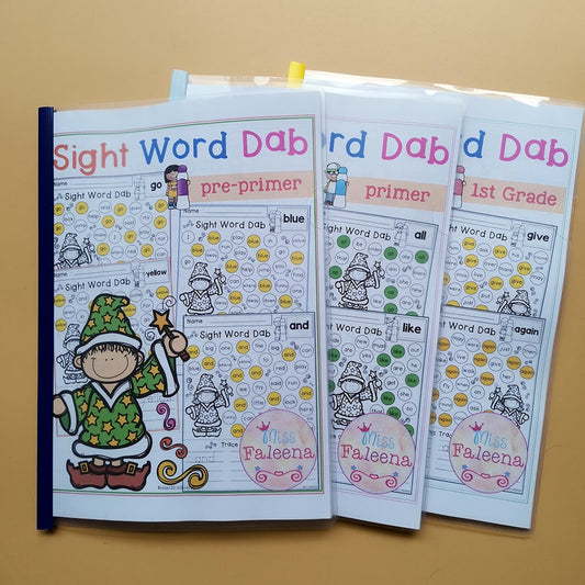 Sight Word Dab WorkSheets