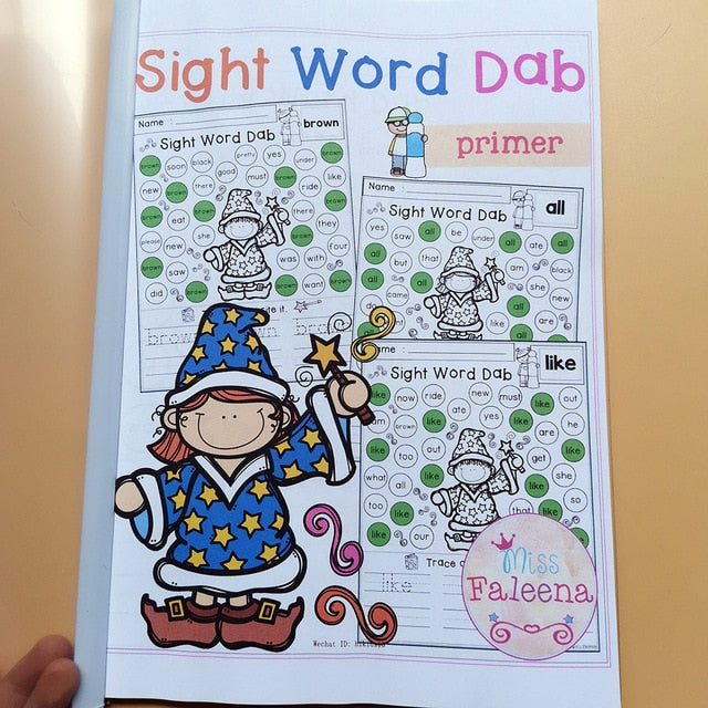 Sight Word Dab WorkSheets